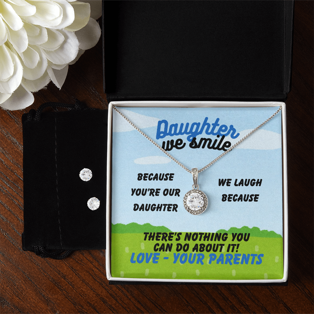 Daughter - Daughter we smile - Eternal Hope Necklace & Earring Set