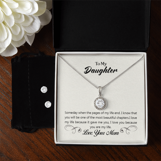 To Daughter - Someday when - Eternal Hope Necklace & Earring Set