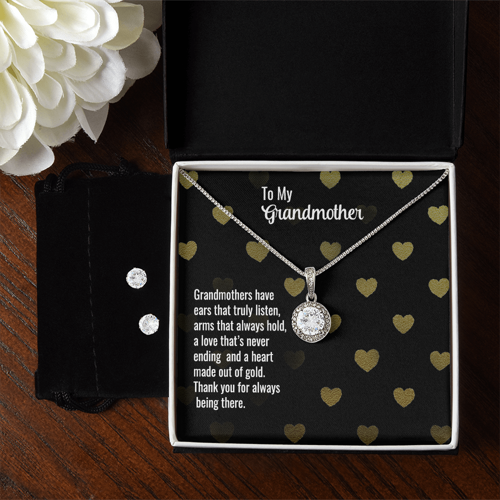 Grandmother - Grandmothers have - Eternal Hope Necklace & Earring Set