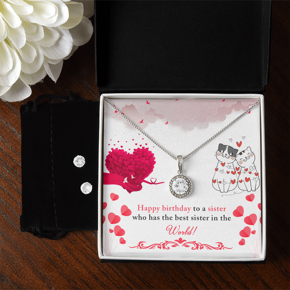 Birthday - To a sister - Eternal Hope Necklace & Earring Set