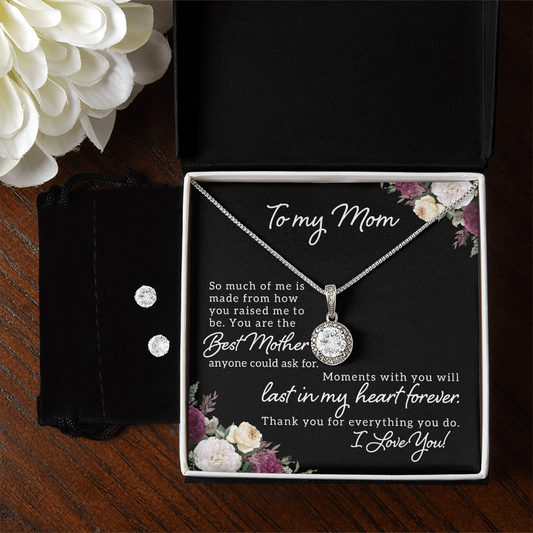 To Mom - So Much of me - Eternal Hope Necklace & Earring Set