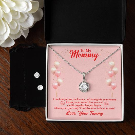 To Mom - I can hear - Eternal Hope Necklace & Earring Set