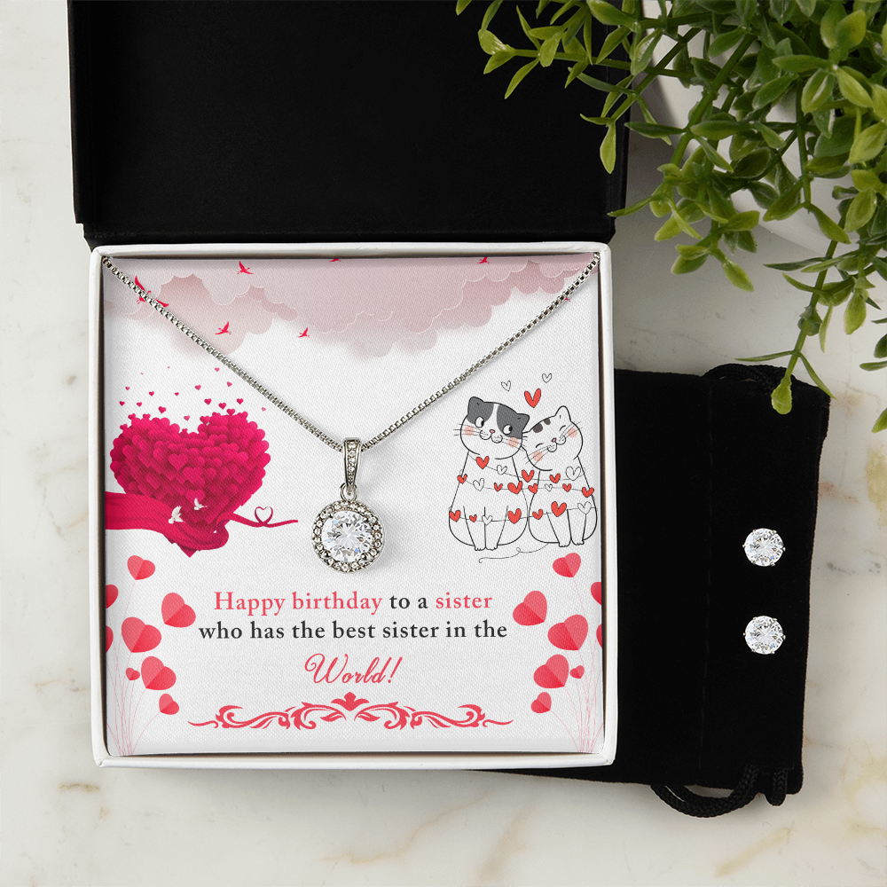 Birthday - To a sister - Eternal Hope Necklace & Earring Set