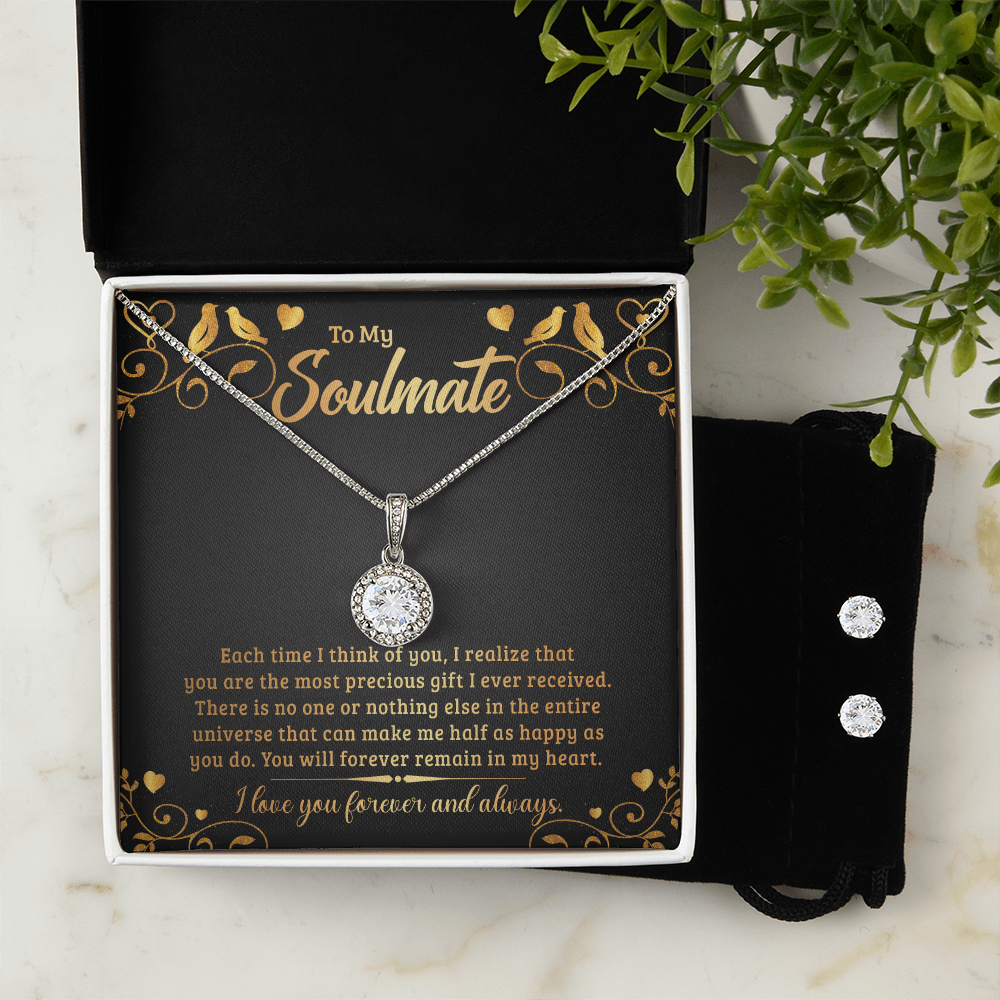 To Soulmate - Each time I think - Eternal Hope Necklace & Earring Set