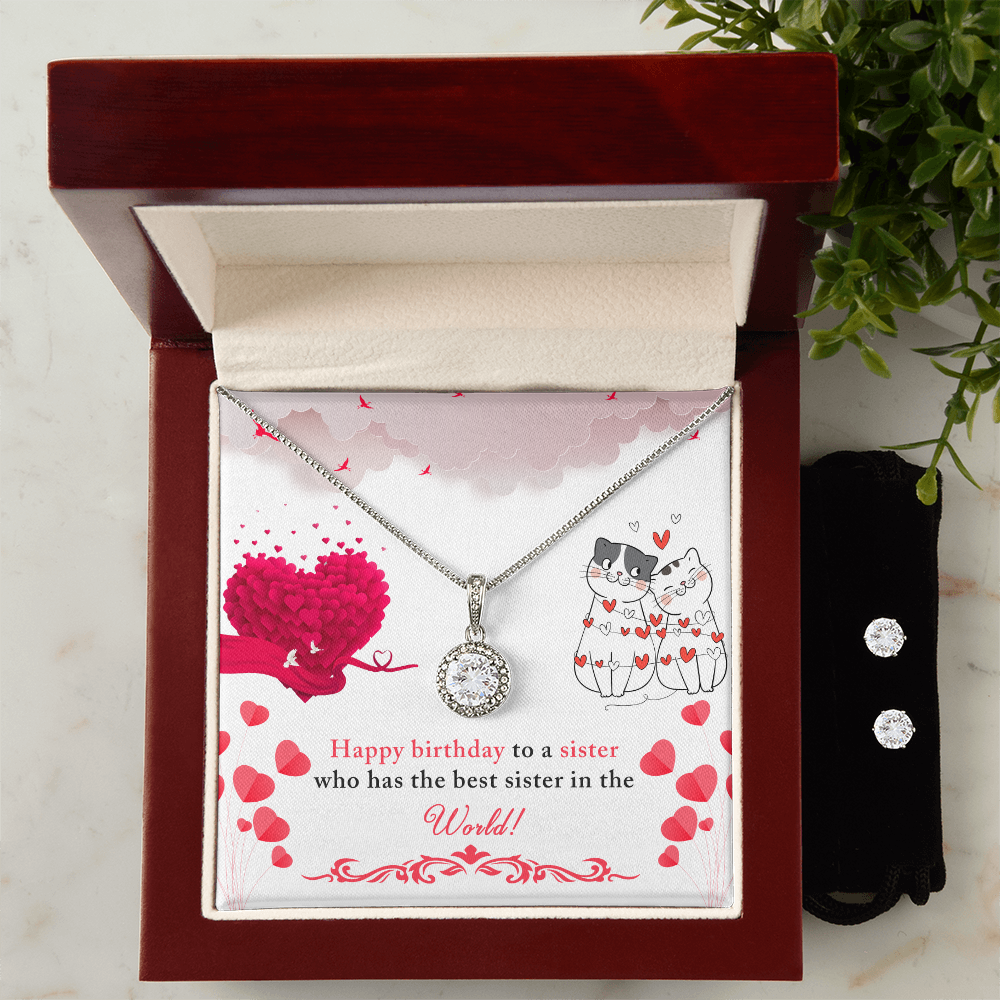 Birthday - To a sister - Eternal Hope Necklace & Earring Set