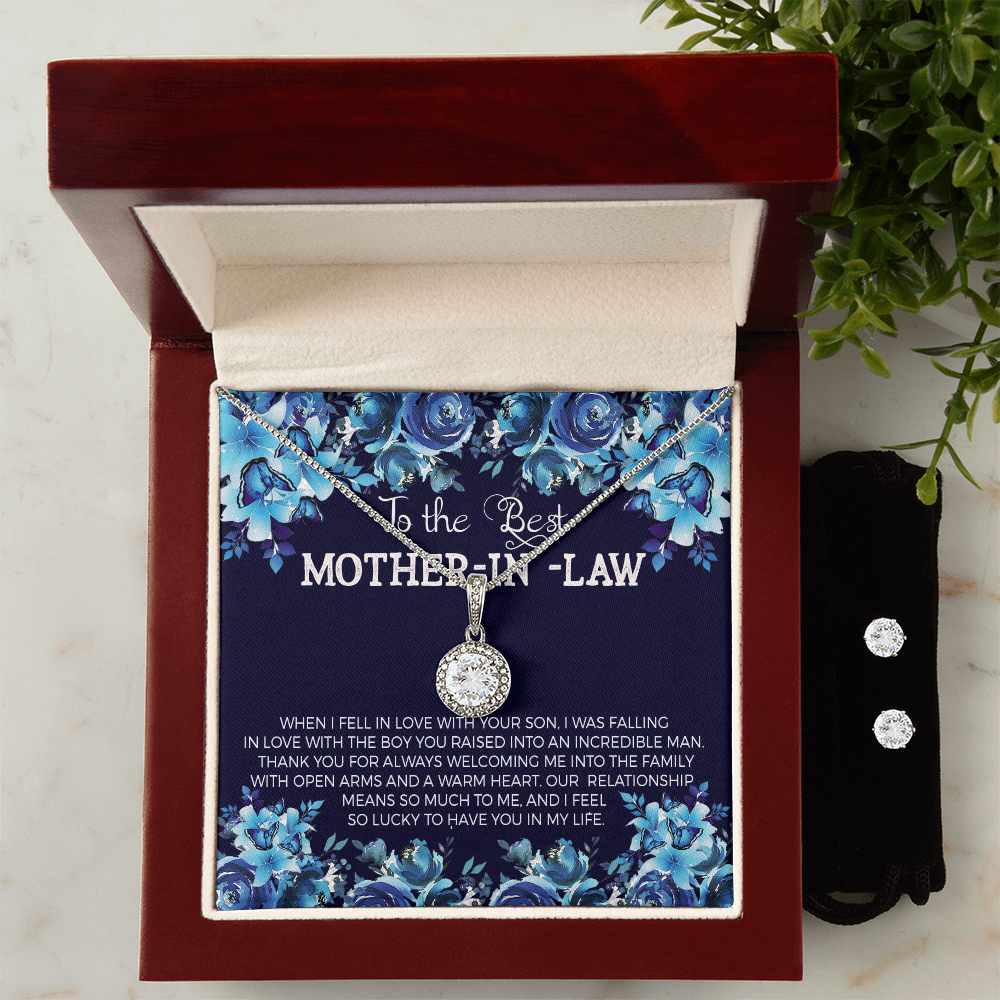 To Mother In Law - When I fell in love - Eternal Hope Necklace & Earring Set