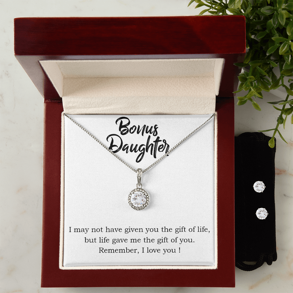 To Bonus Daughter - I may not - Eternal Hope Necklace & Earring Set