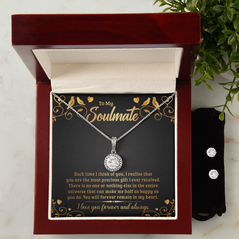 To Soulmate - Each time I think - Eternal Hope Necklace & Earring Set