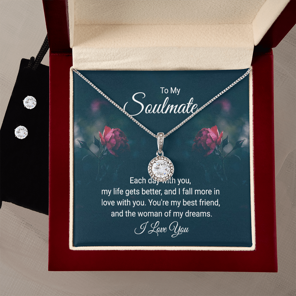 To Soulmate - Each day with you - Eternal Hope Necklace & Earring Set