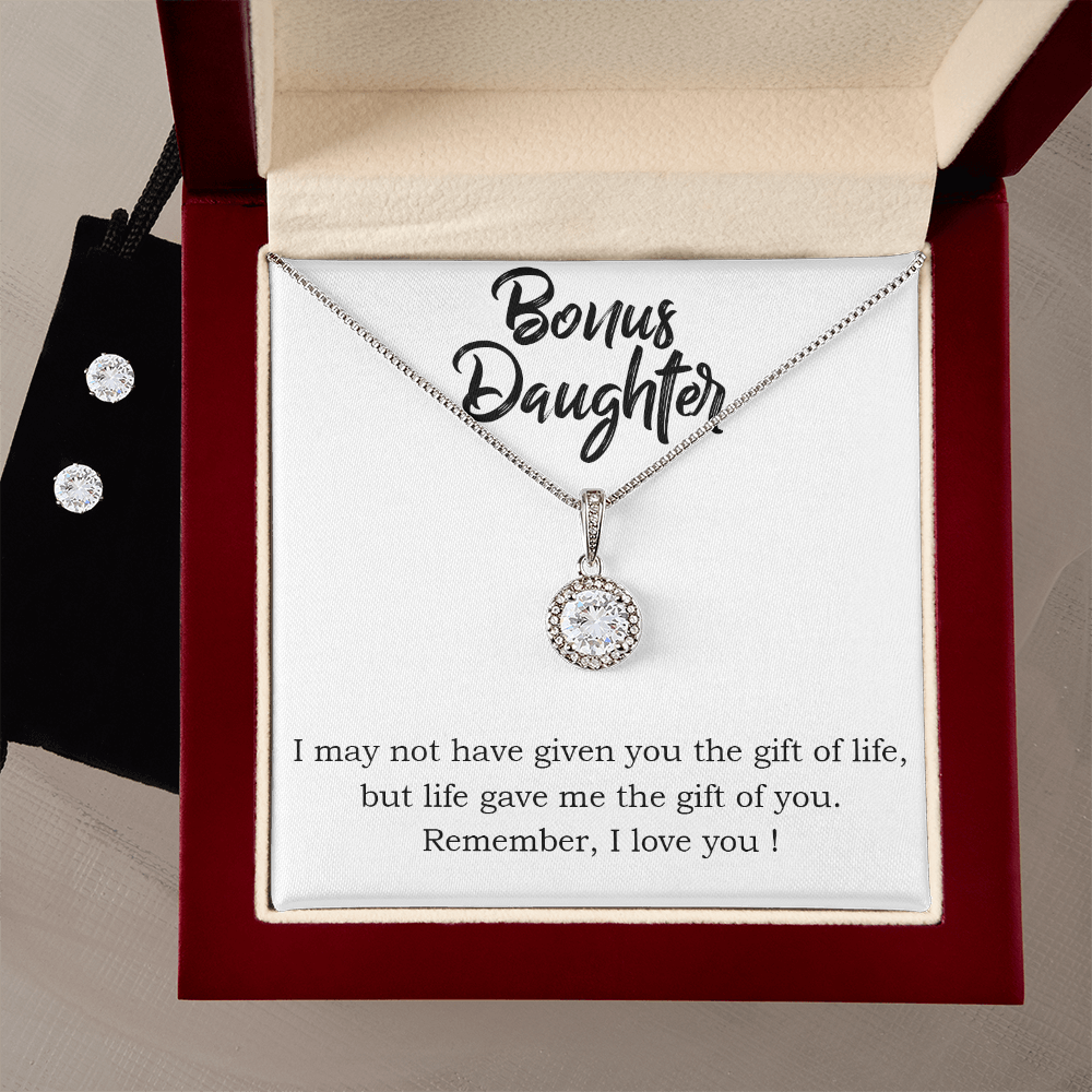 To Bonus Daughter - I may not - Eternal Hope Necklace & Earring Set