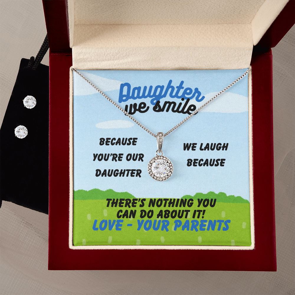 Daughter - Daughter we smile - Eternal Hope Necklace & Earring Set