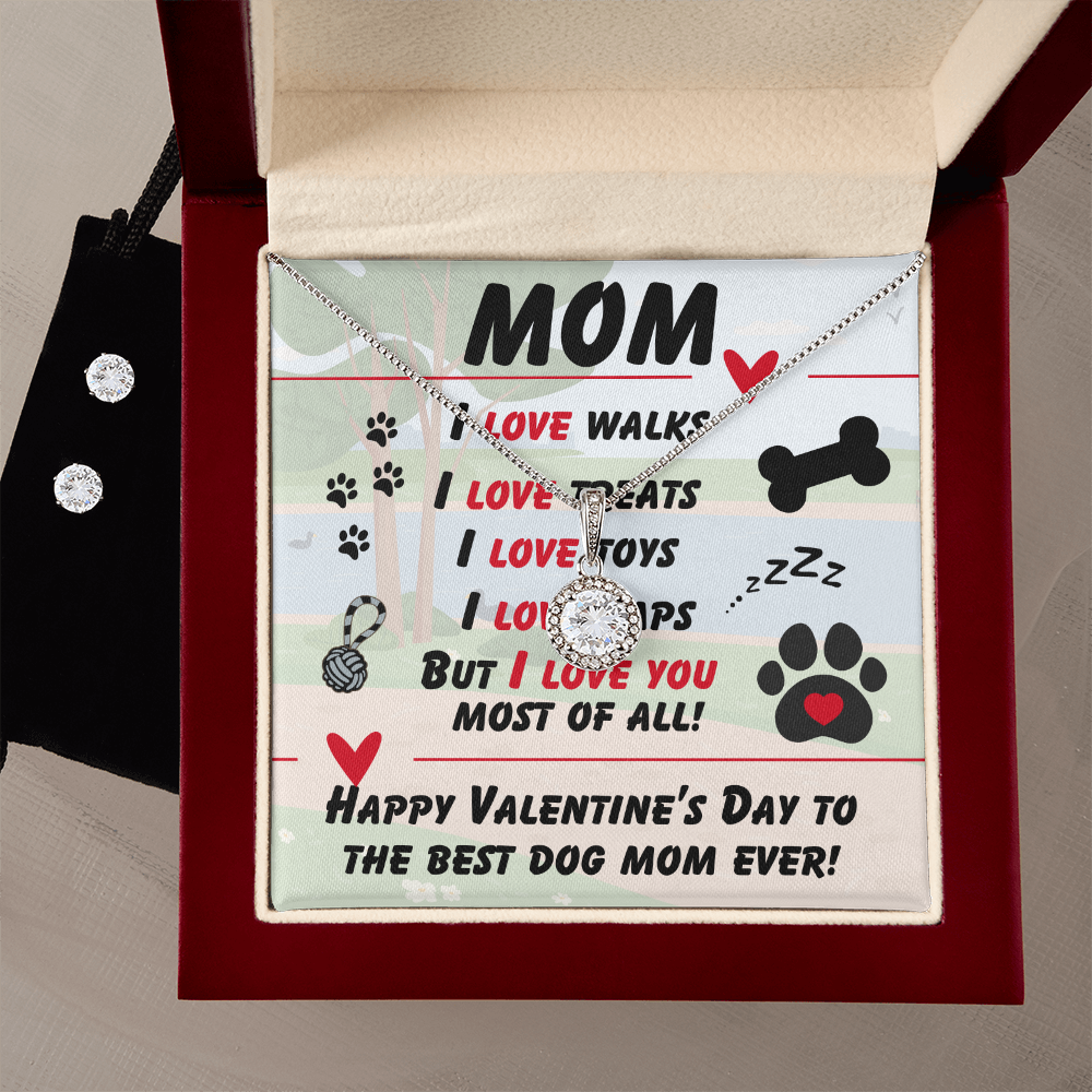 Mom - I love walks - Eternal Hope Necklace & Earring Set