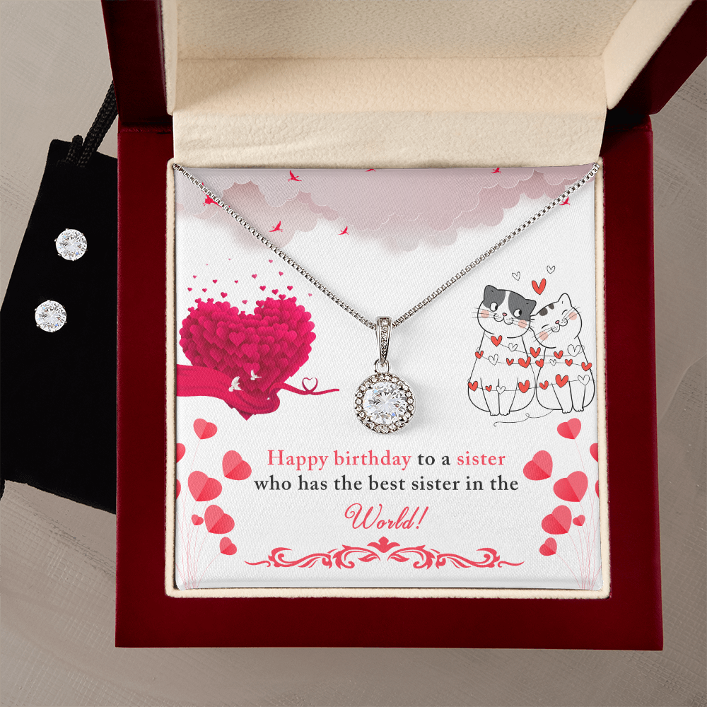 Birthday - To a sister - Eternal Hope Necklace & Earring Set