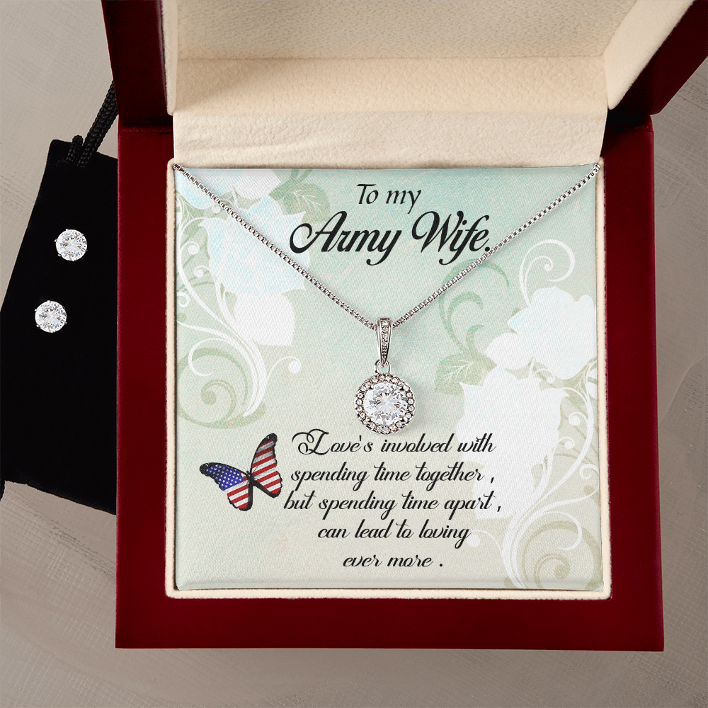 To Army Wife - Love's involved - Eternal Hope Necklace & Earring Set