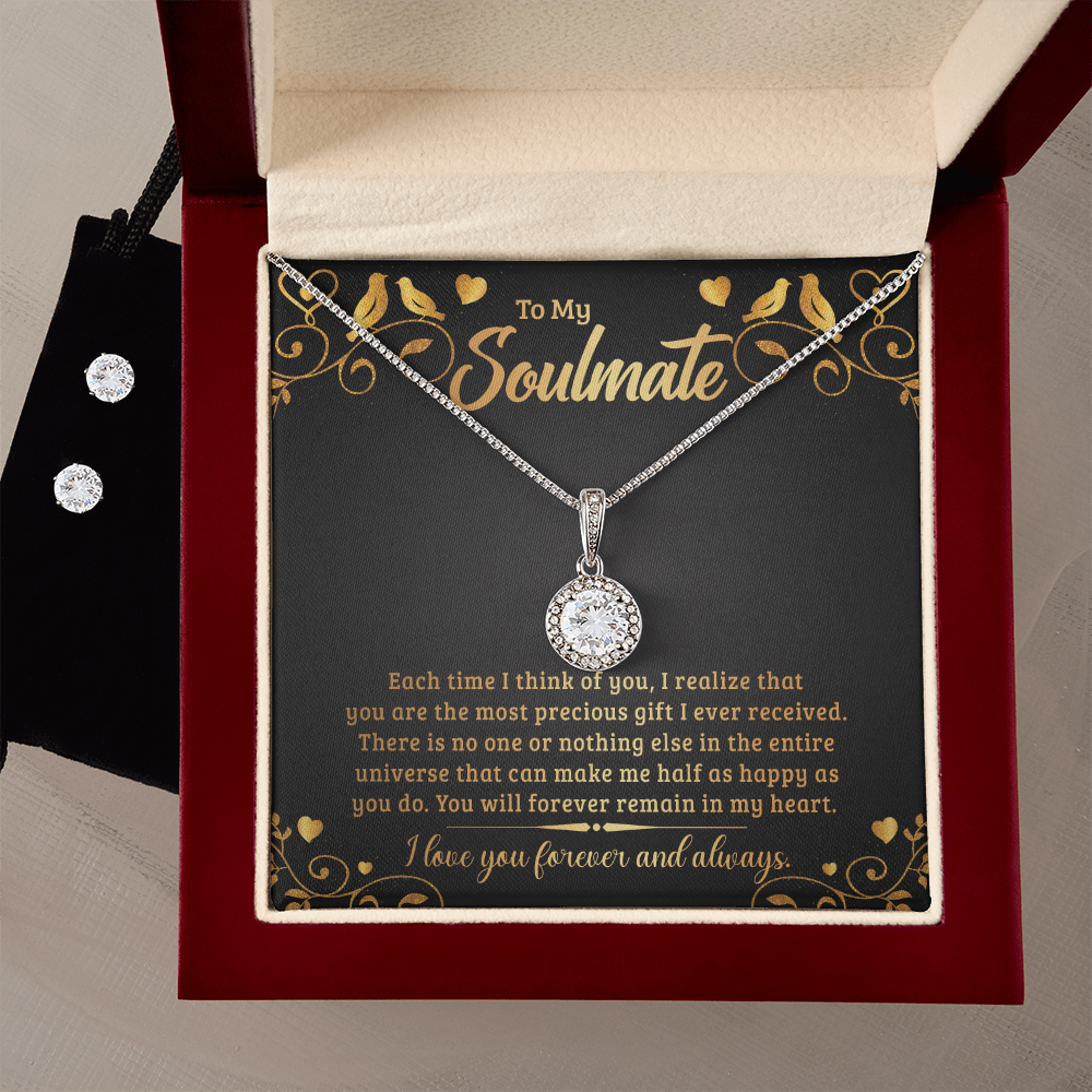 To Soulmate - Each time I think - Eternal Hope Necklace & Earring Set