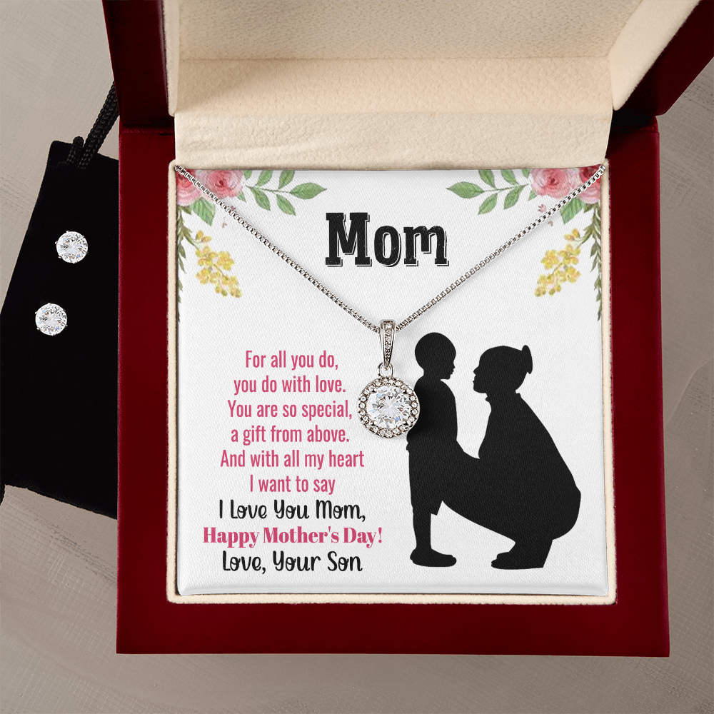 To Mom - For all you do - Eternal Hope Necklace & Earring Set