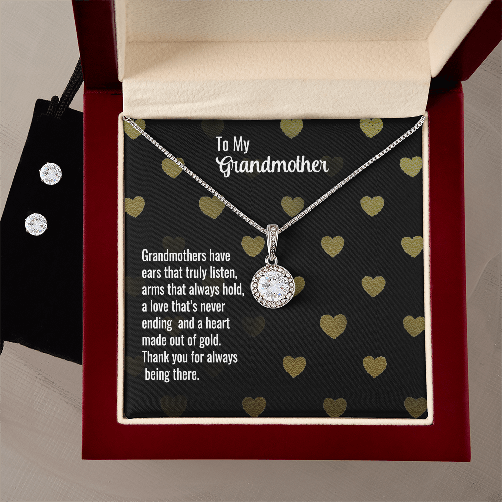 Grandmother - Grandmothers have - Eternal Hope Necklace & Earring Set