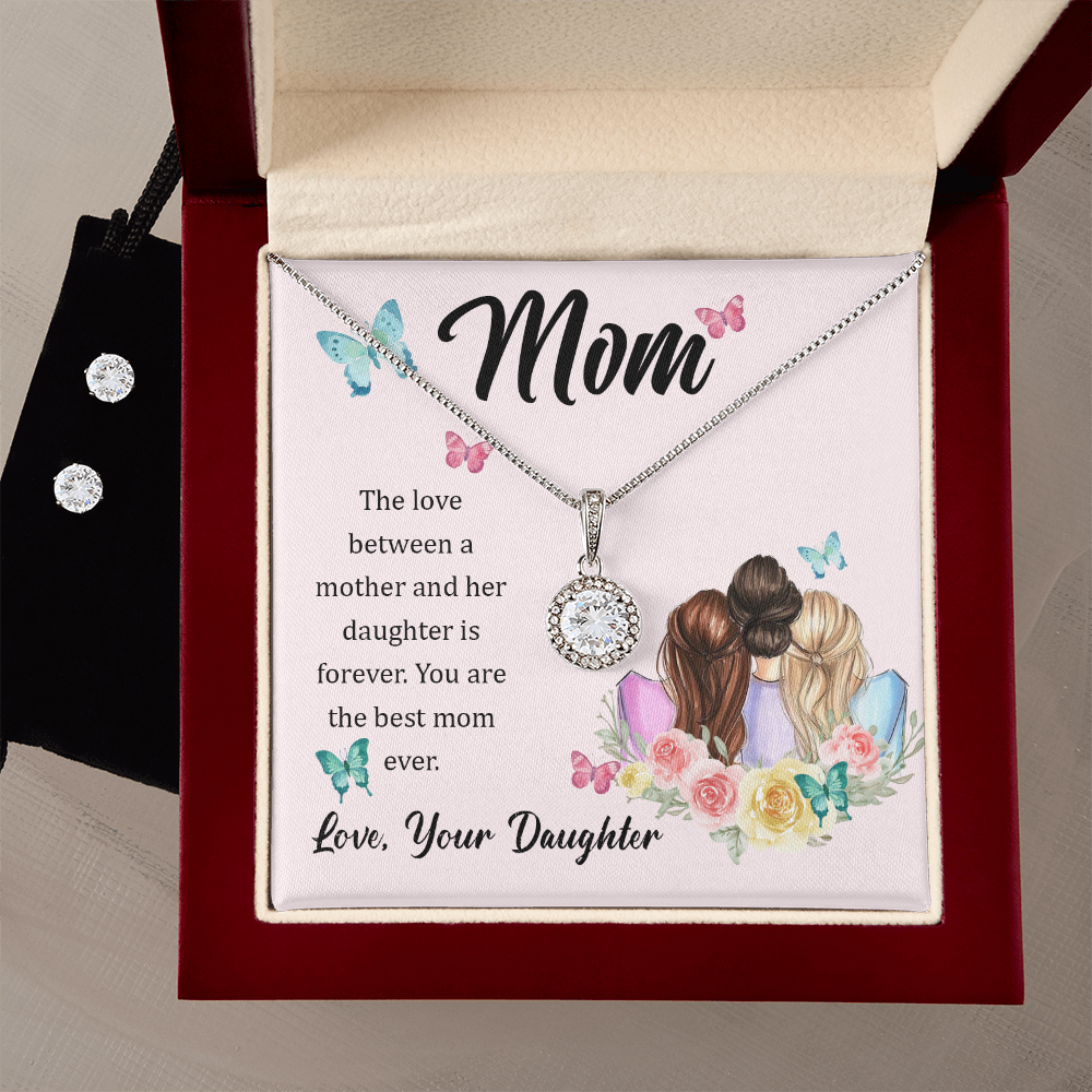 To Mom - The love between - Eternal Hope Necklace & Earring Set