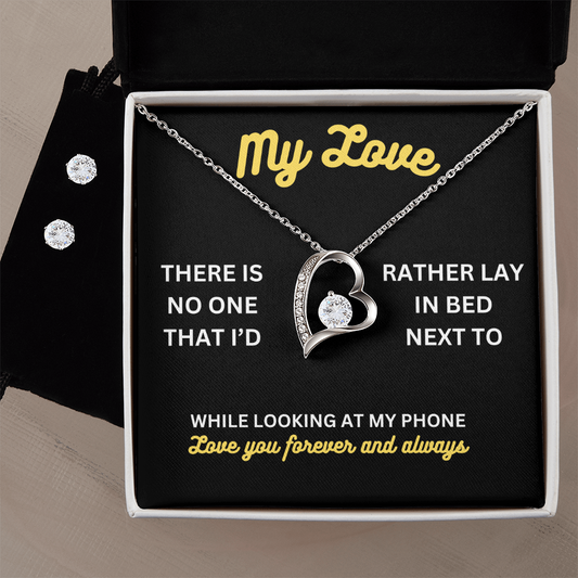 My love - There is no one - Forever Love Necklace & Earring Set