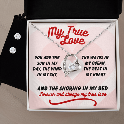 My true love - You are the sun - Forever Love Necklace & Earring Set