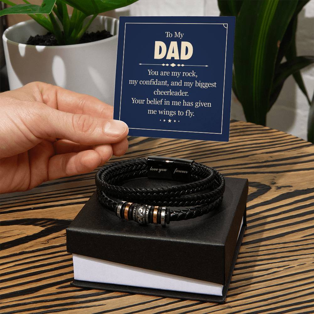 To Dad - To my dad. You are - Love You Forever Bracelet