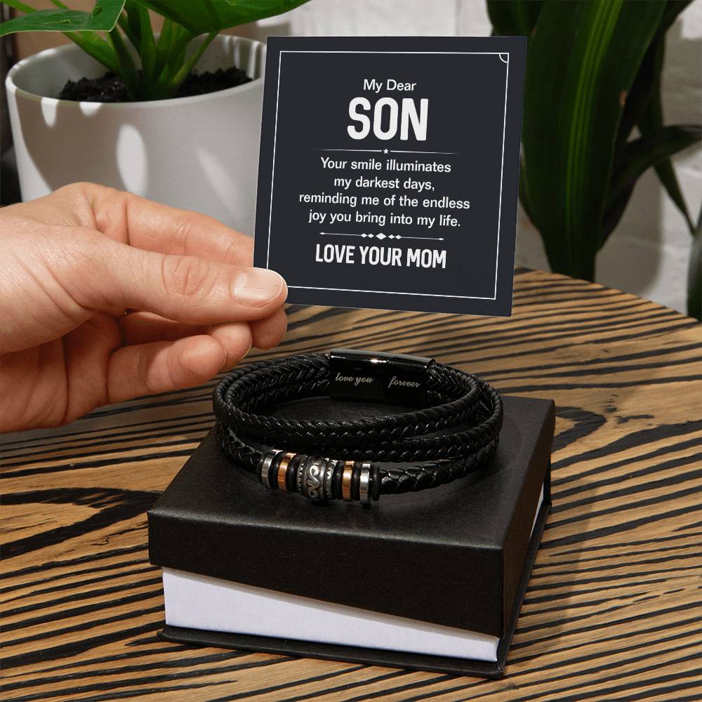 To Son - My dear Son - Love You Forever Bracelet