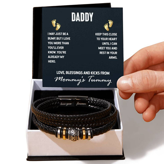 To Dad - Daddy. I may just - Love You Forever Bracelet