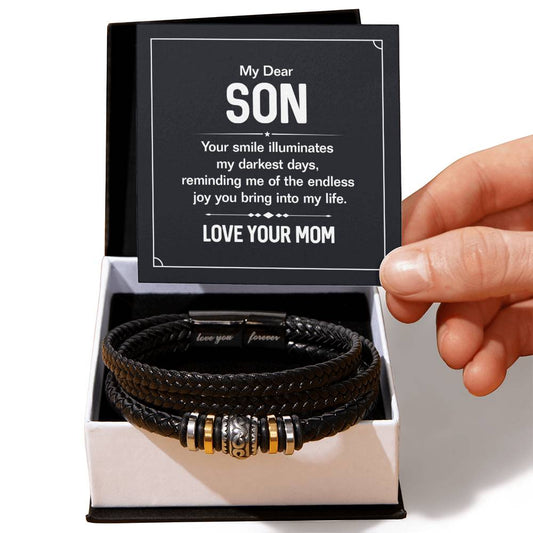 To Son - My dear Son - Love You Forever Bracelet