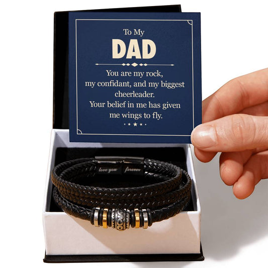 To Dad - To my dad. You are - Love You Forever Bracelet