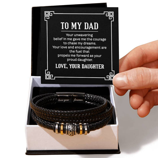 To Dad - To my dad. Your - Love You Forever Bracelet