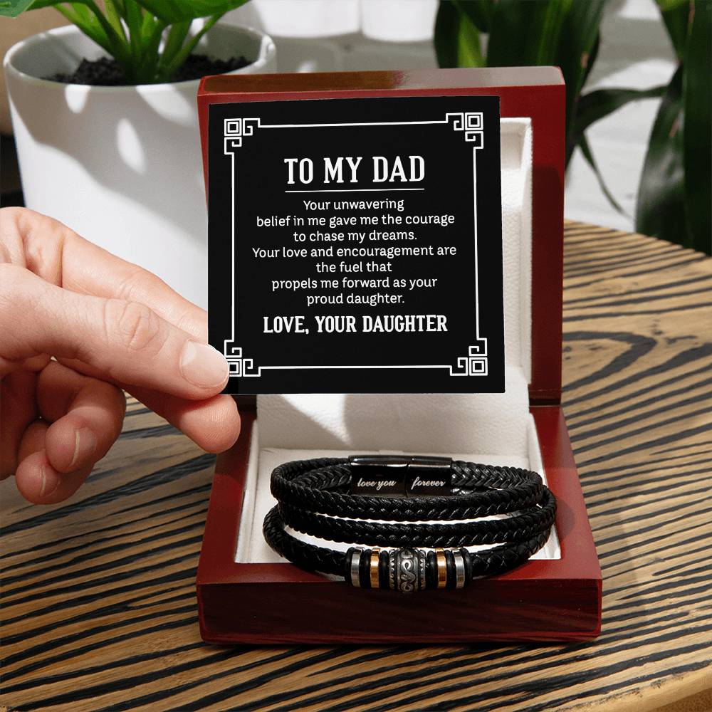 To Dad - To my dad. Your - Love You Forever Bracelet
