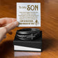 To Son - To my son. I may - Men's Cross Bracelet