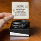 To Son - Son. You're one - Men's Cross Bracelet