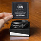 To Son - My dear Son - Men's Cross Bracelet