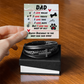 Dad - I love walks - Men's Cross Bracelet