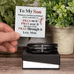 To Son - To my son. Whenever - Men's Cross Bracelet