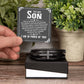 To Son - To my son. I wish - Men's Cross Bracelet