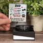 Dad - I love walks - Men's Cross Bracelet