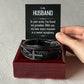 To Husband - To my husband - Men's Cross Bracelet