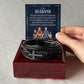 To Husband - To my husband - Men's Cross Bracelet