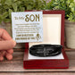 To Son - To my son. I may - Men's Cross Bracelet