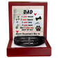 Dad - I love walks - Men's Cross Bracelet