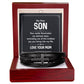 To Son - My dear Son - Men's Cross Bracelet