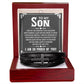 To Son - To my son. I wish - Men's Cross Bracelet