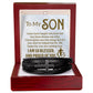 To Son - To my son. I may - Men's Cross Bracelet