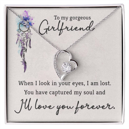 To Girlfriend - When I look - Forever Love Necklace