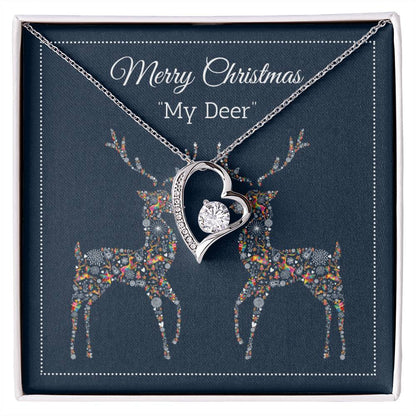 My Deer - Merry Christmas - Forever Love Necklace