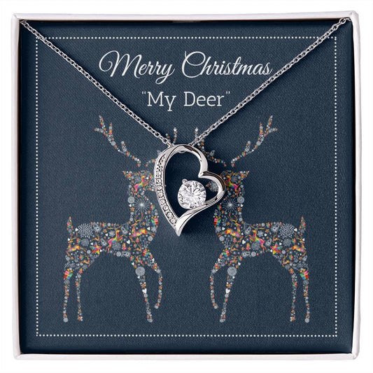 My Deer - Merry Christmas - Forever Love Necklace