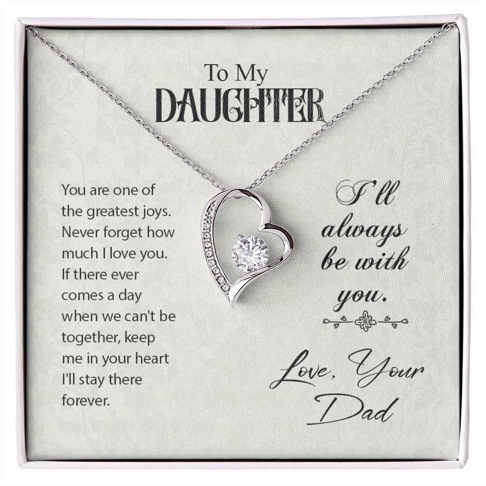 To Daughter - You are one - Forever Love Necklace