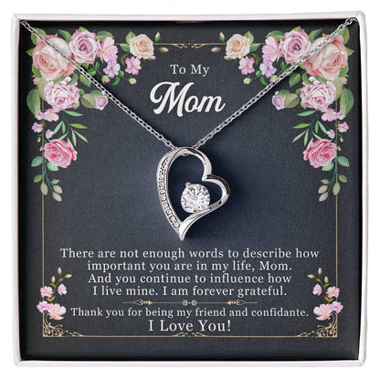 To Mom - There are not enough - Forever Love Necklace